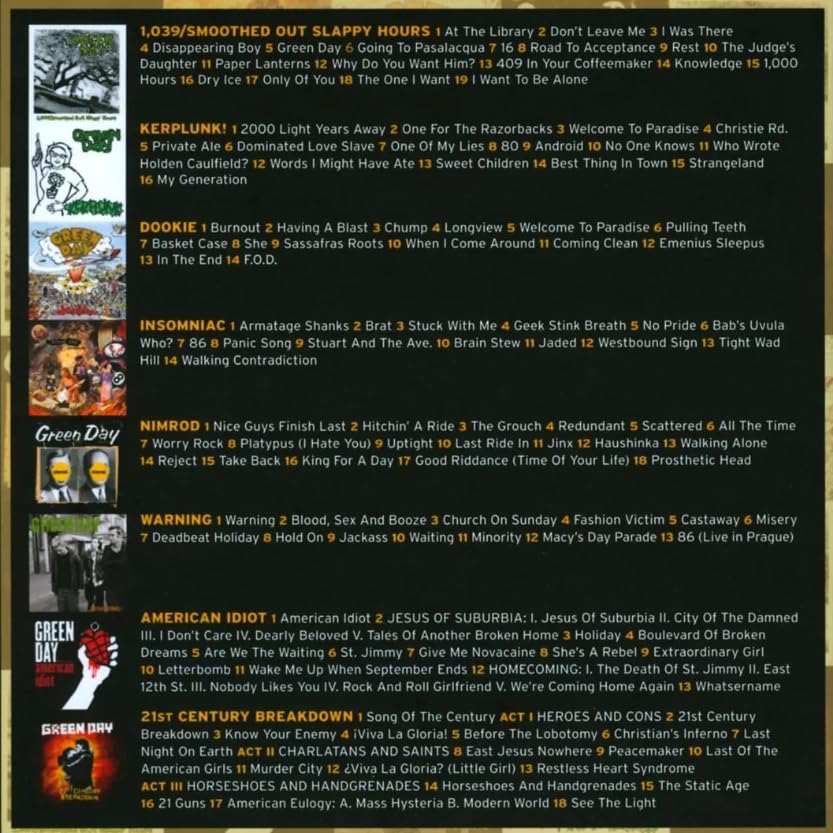 The Studio Albums: 1990-2009 . Green Day . CD