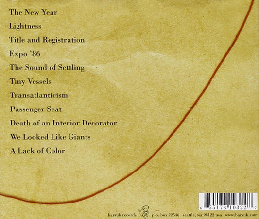 Transatlanticism . Death Cab For Cutie . CD