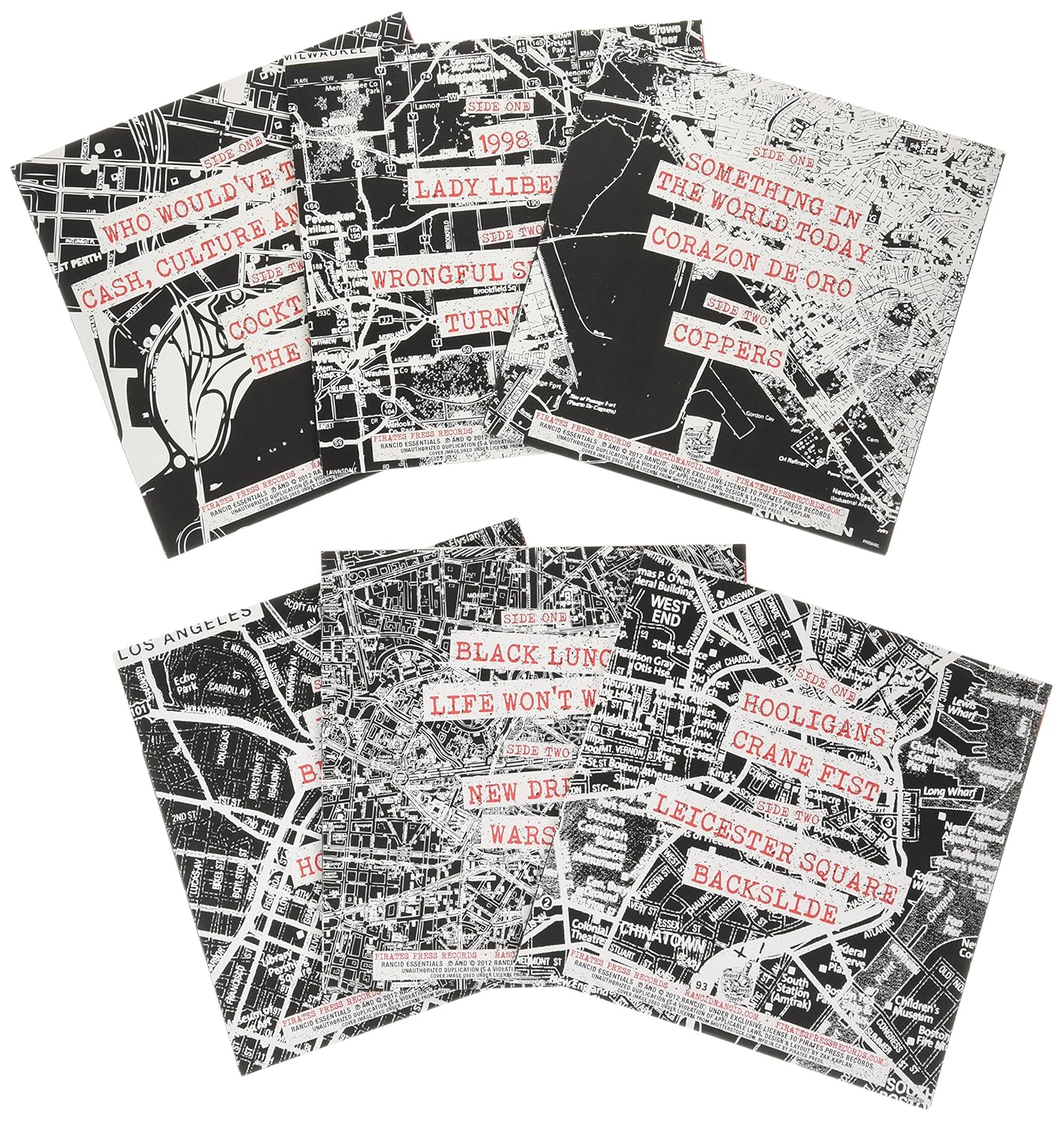 Life Won't Wait . Rancid . 6x 7" Singles on Vinyl