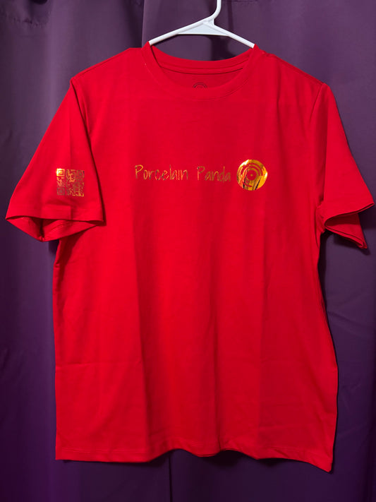 Official Panda Merch . Blood Red T-Shirt