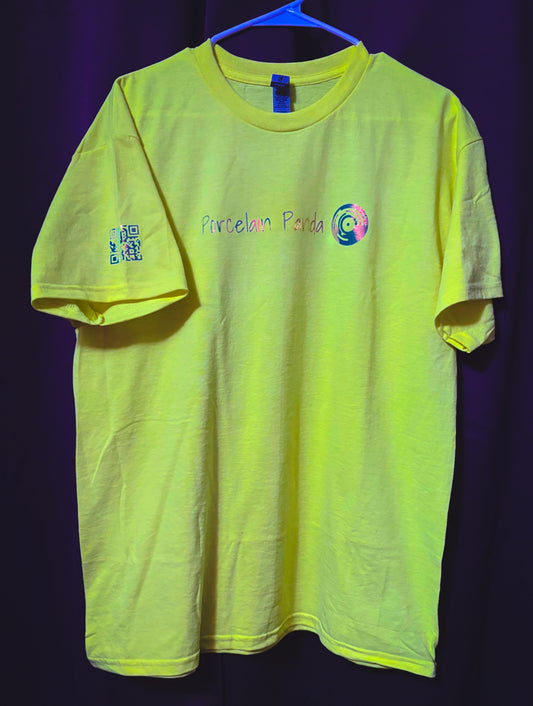 Official Panda Merch . Caution Yellow T-Shirt