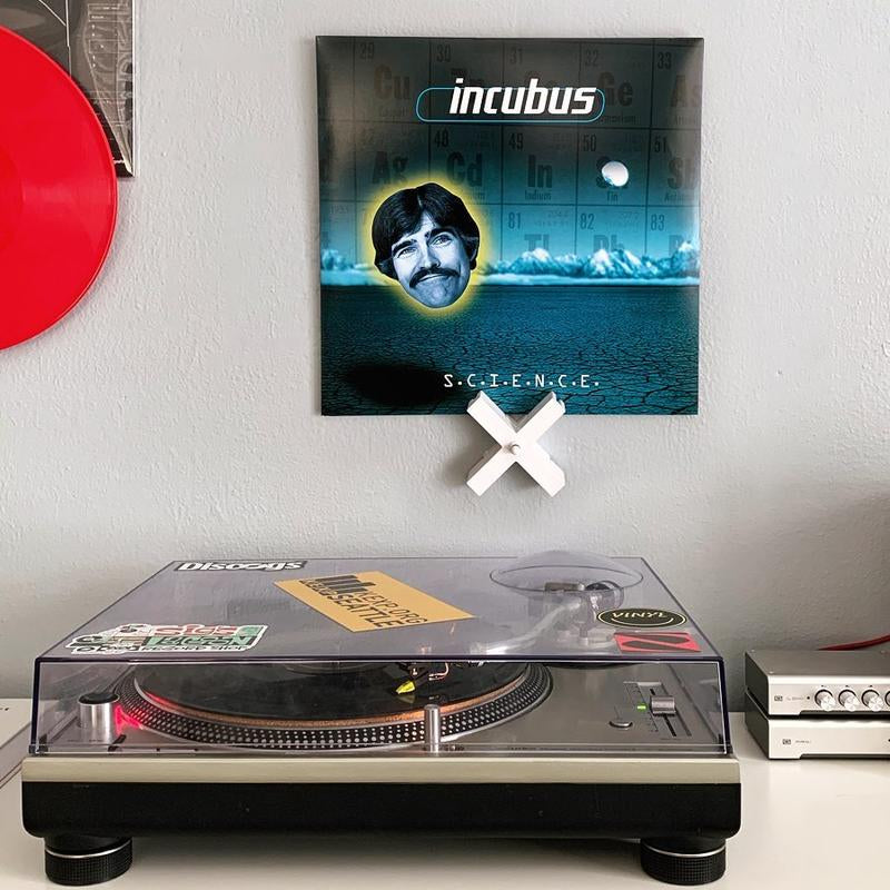 Record Props - Vinyl Record Wall Displays & Now Playing Stand in One. Safely Pair Vinyl Records and Cover Art Together.