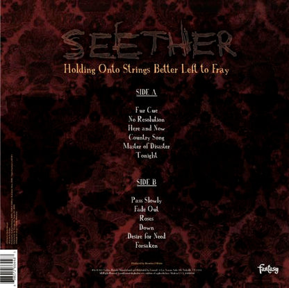 Holding Onto Strings Better Left To Fray . Seether . Vinyl