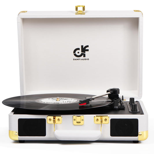 Danfi Suitcase Record Player with Built-in Speakers