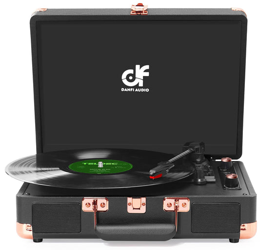 Danfi Suitcase Record Player with Built-in Speakers