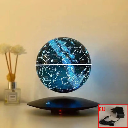 Levitating Lamp Magnetic Levitation Globe LED Earth Floating Rotating Globe Bedside Novelty Christmas Gifts Galactic Starry Sky