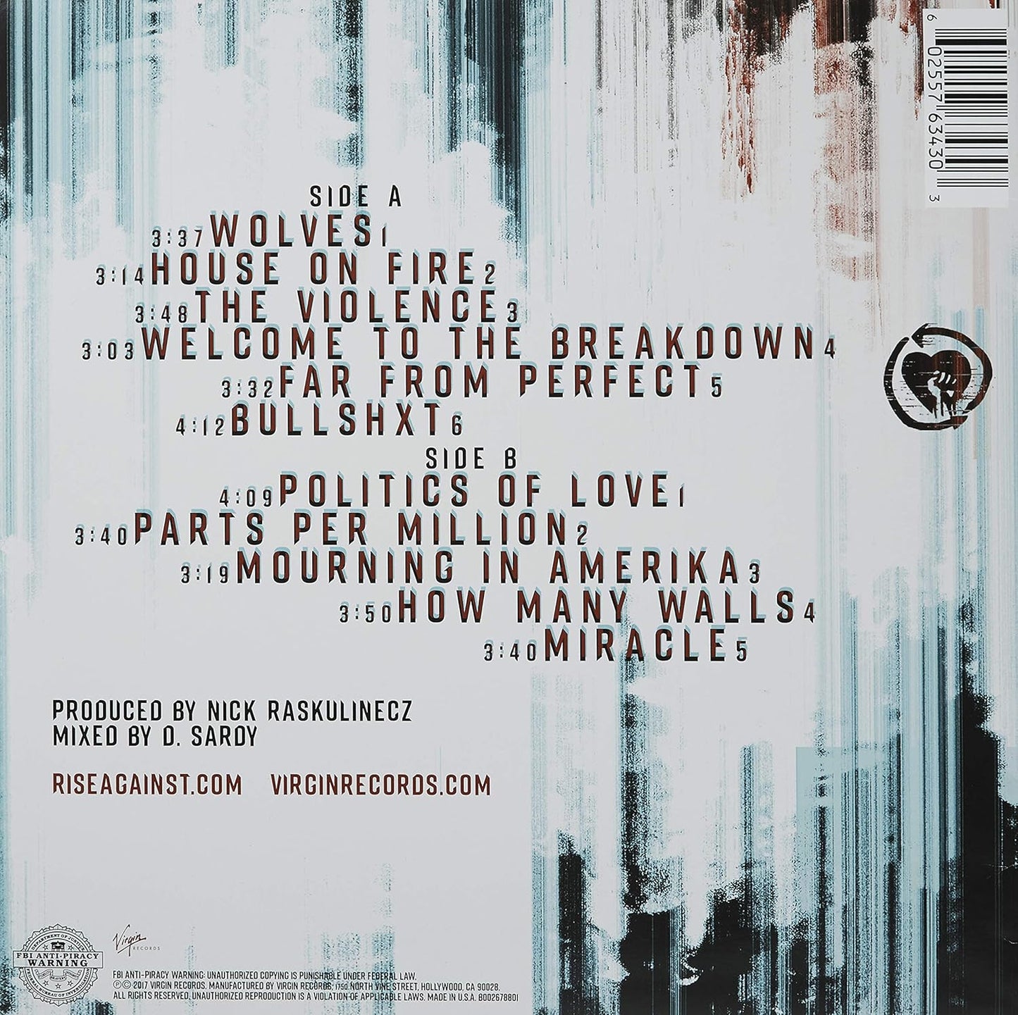 Wolves . Rise Against . Vinyl