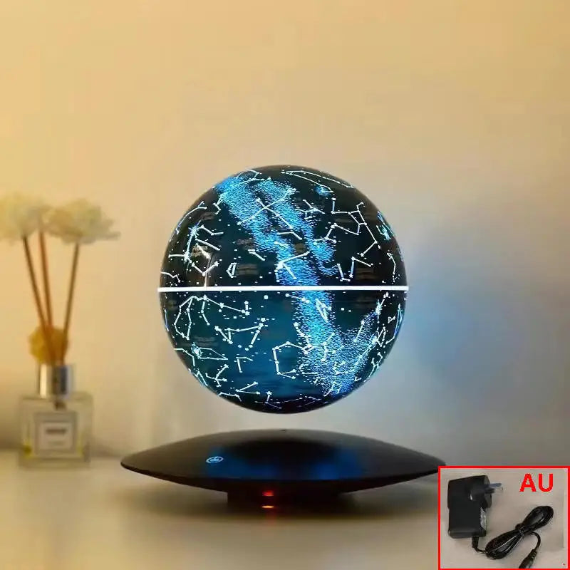 Levitating Lamp Magnetic Levitation Globe LED Earth Floating Rotating Globe Bedside Novelty Christmas Gifts Galactic Starry Sky