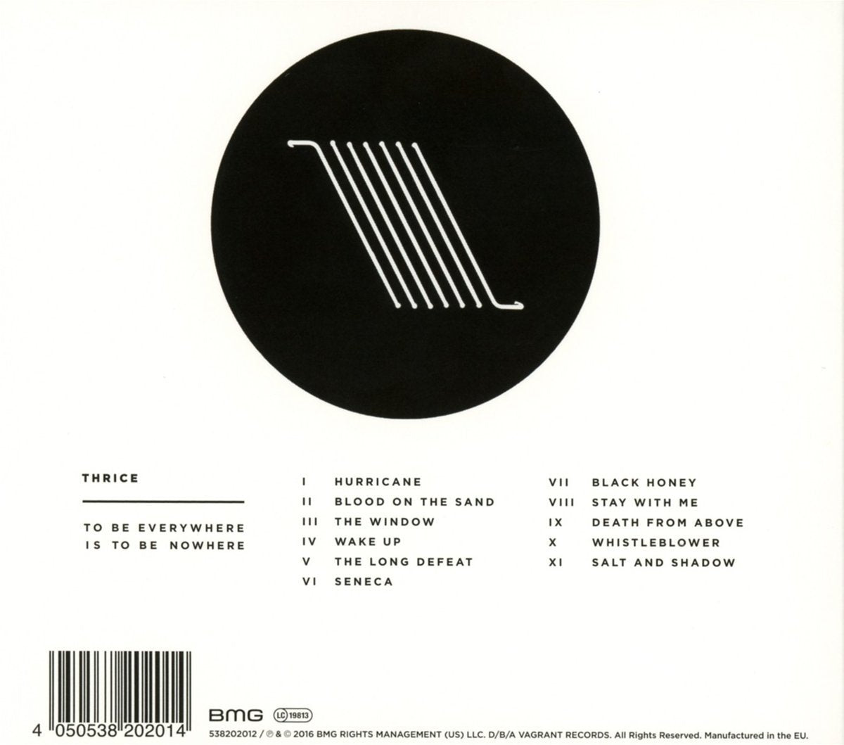 To Be Everywhere Is to Be Nowhere . Thrice . CD